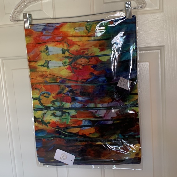 NWT Museum Art Ruana Rhuana Kimono Cover-Up OS “Walking in the Rain” - Picture 10 of 10